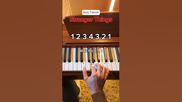 Impress your friends with the Stranger Things Theme 🌌 (Easy Tutorial) #piano #strangerthings