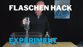 Flaschen schnell ausleeren Hack - Experiment zum Nachmachen