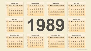 Kalender 1989