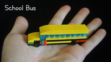 LEGO SCHOOL BUS 🚌 Full Tutorial! Easy-to-Build Mini MOC
