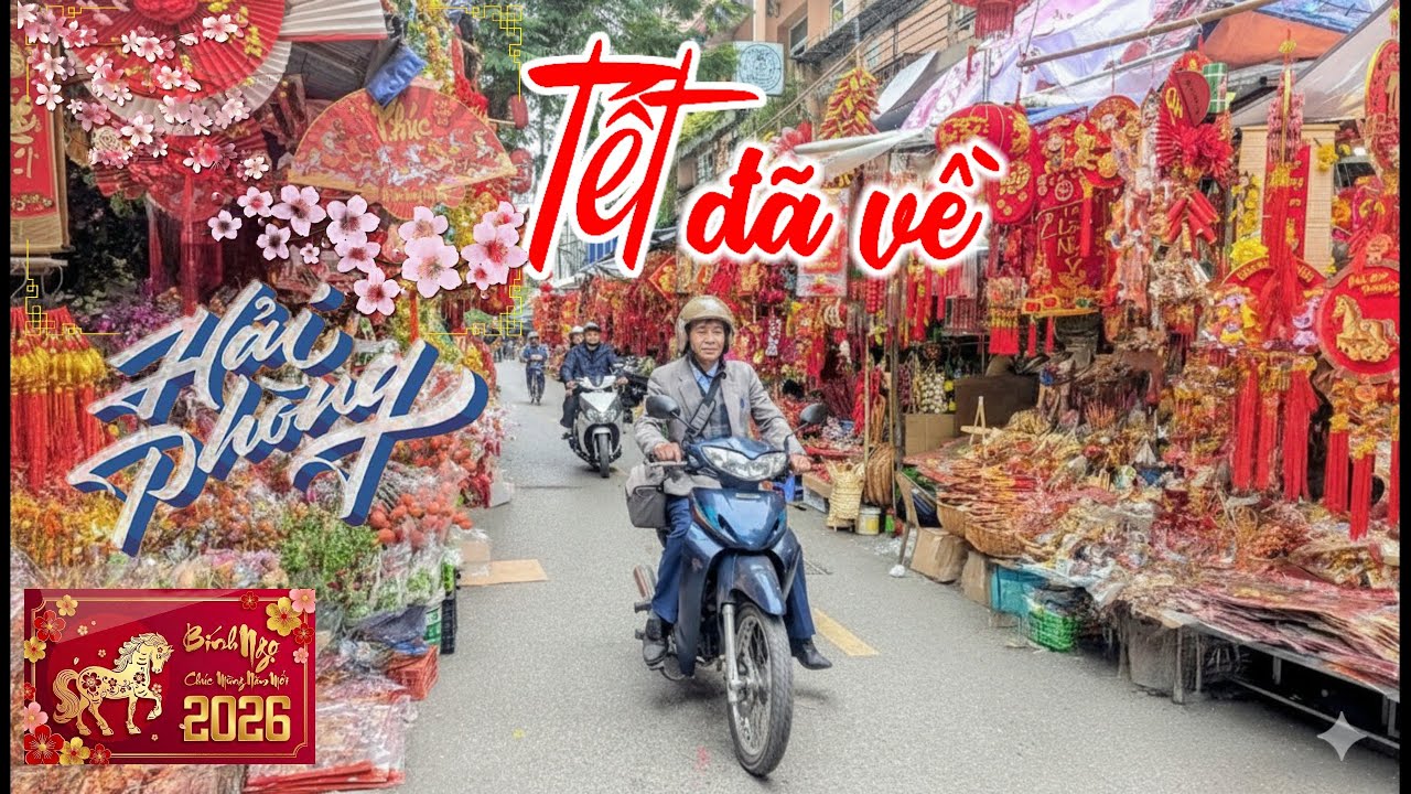 Không khí Tết 2026 tràn ngập Phố Cổ Hải Phòng (17.01.2026)