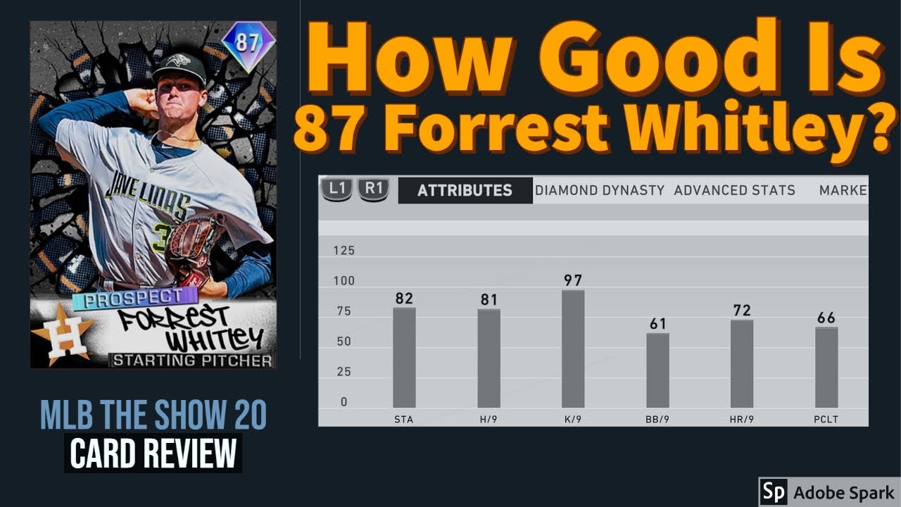 How Good Is 87 Prospect Forrest Whitley? (Card Review From A Top 50 Player) [MLB The Show 20]