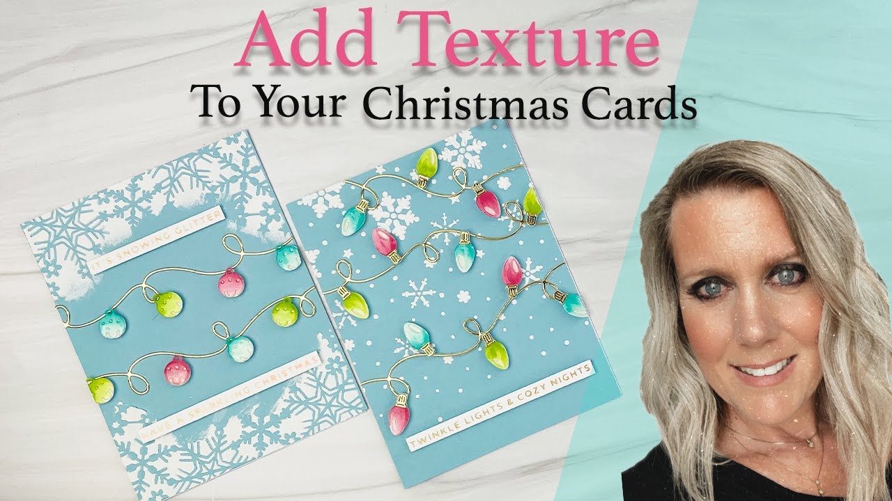 Adding Snow Texture to your Christmas Cards with Modeling Paste –  Graciellie Design