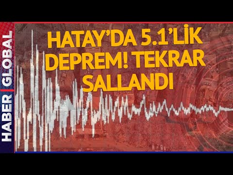 Hatay'da Son Dakika Şiddetli Artçı Deprem! 5.1'lik Artçıya Haber Global Muhabiri Yakalandı