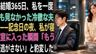 結婚365日、私を一度も見なかった冷徹な夫——記念日の夜、私が寝室に入った瞬間「もう逃がさない」と豹変した
