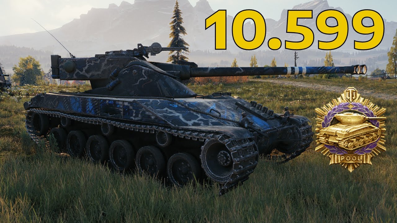 Bat.-Châtillon 25 t • 10.599 Damage 10 Frags - 1 vs 4 Win in last second • WoT Gameplay