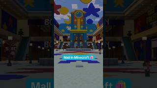 Exploring My HUGE Minecraft Shopping Mall 🛍️ #shorts
