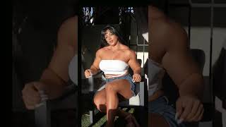 Wow Muscle Mommy Ranya Dally Thick And Buff Gym Girl Fbb Flex Bicep