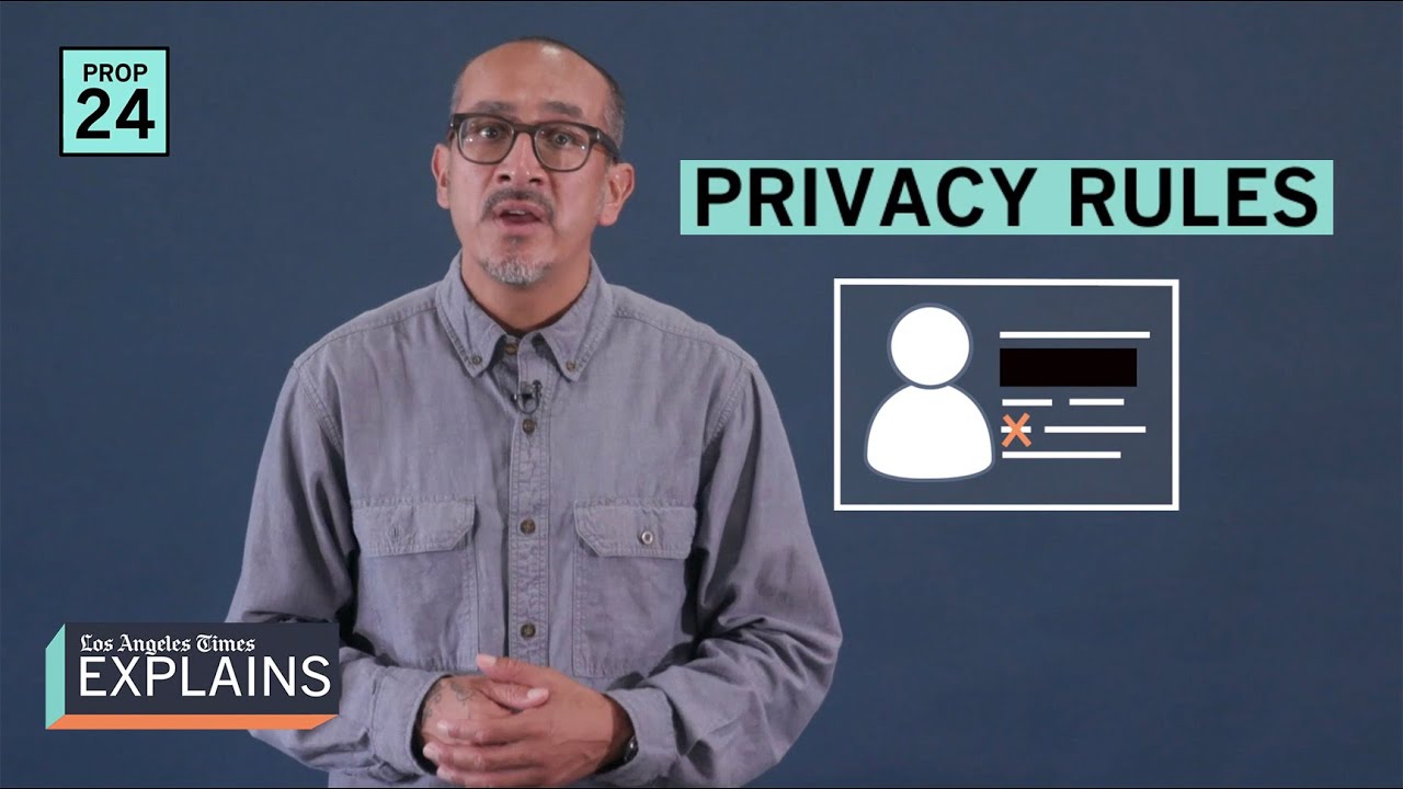 California Prop. 24 Consumer privacy Election 2020 YouTube