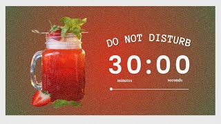 🍓✨ 3.5-Hour Pomodoro Study Session | 30/10 Timer | Strawberry Mint Cooler + Lofi Vibes