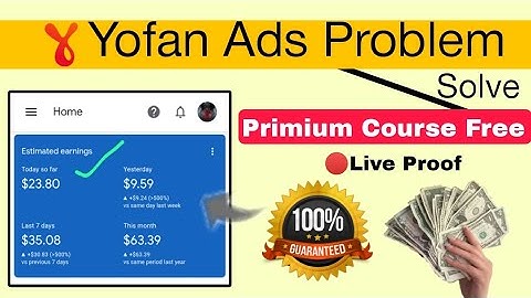 Yofan Ads Not Showing | Yofan 100% Solution Trick | Yofan Adsense Loading Method 2023 Free