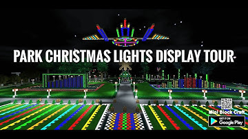 Christmas lights display park Tour Mini block craft