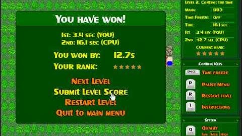 Maze Stopper 2 - Level 2 - 12.7 seconds (Current High Score!)