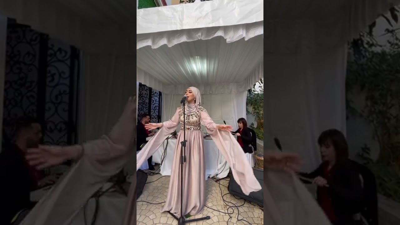 أجواء عرس رومنسية مع منال حدلي في لحظة تقطيع كعكة العروسين تفرحت مين ربي كتبني ليك / نسيني الدنيا