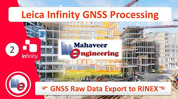 Leica Infinity - GNSS Raw Data Export to RINEX