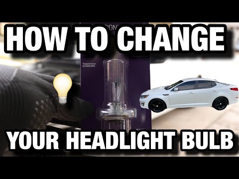 HOW TO CHANGE A DRIVER SIDE HEADLIGHT BULB IN A KIA OPTIMA | 2015 KIA OPTIMA | #kia #headlight
