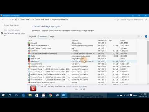 How to remove Comodo internet security premium also remove geek buddy and chromodo browser