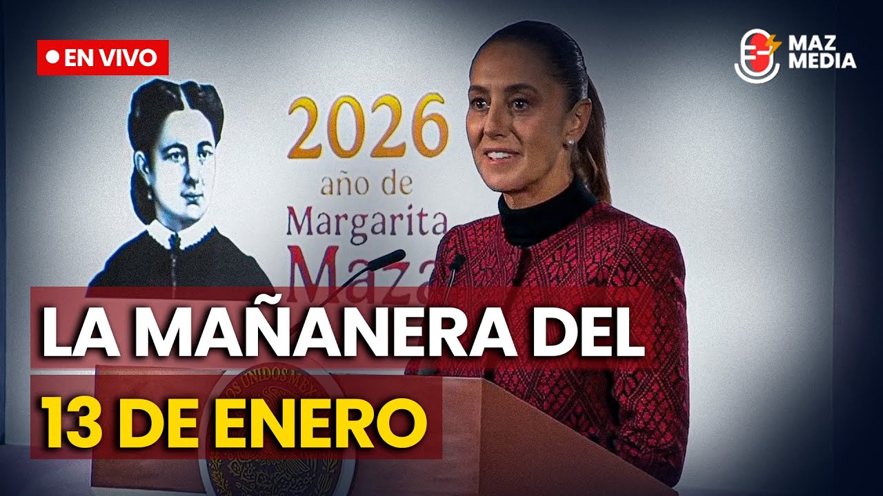 🔴 EN VIVO| Mañanera Del Pueblo desde el Palacio Nacional. Martes 13 de enero