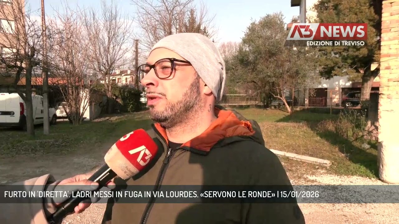 FURTO IN 'DIRETTA'. LADRI MESSI IN FUGA IN VIA LOURDES. «SERVONO LE RONDE» | 15/01/2026