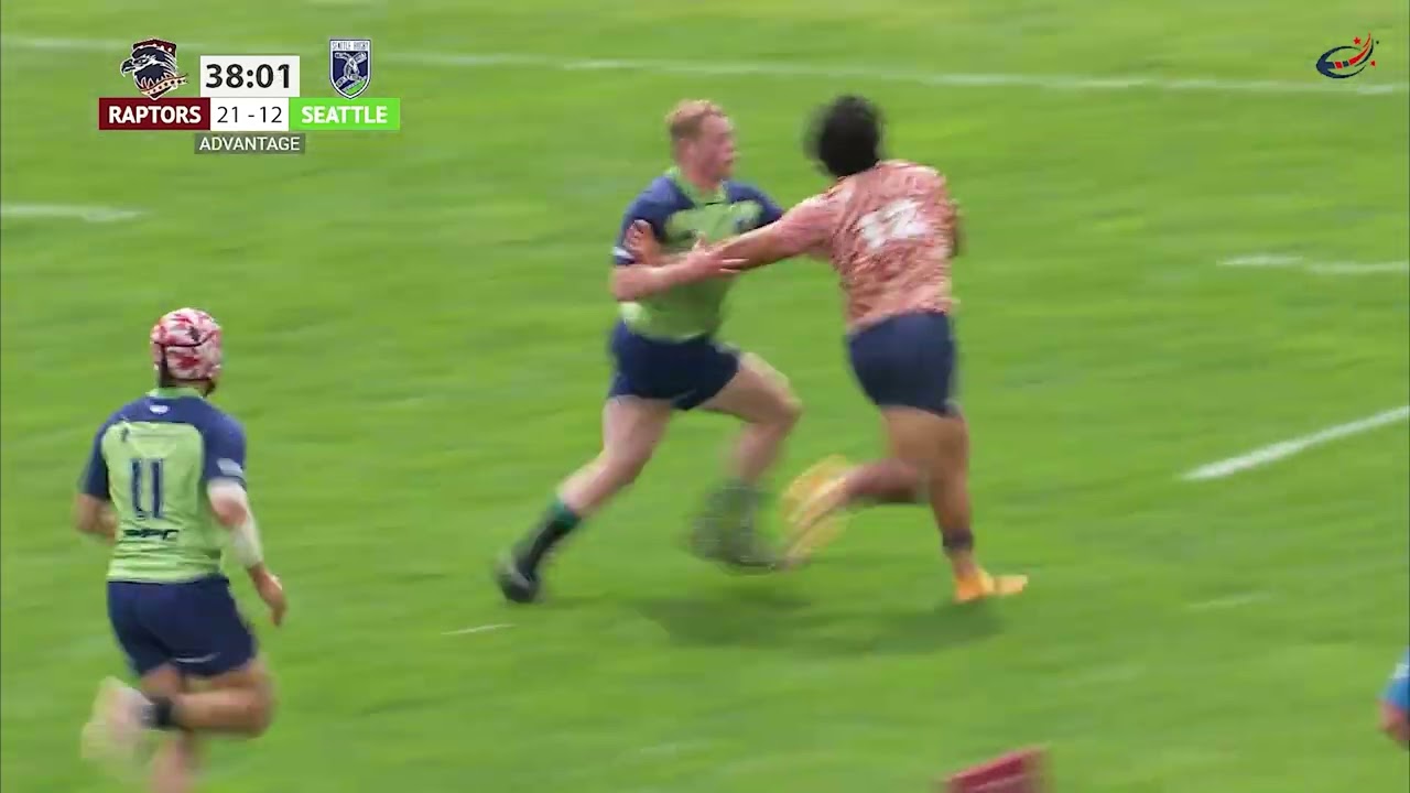 Watson Filikitonga Try Time After Restart Error AMERICAN RAPTORS vs SEATTLE RUGBY CLUB 05.07.2022