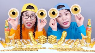 Gold Food Challenge DONA Mukbang screenshot 4