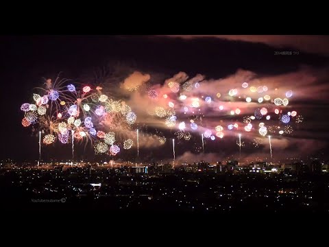 長岡花火 2014 8月3日 [4K] (株)ピカイチ提供 ベスビアス超大型スターマイン Nagaoka Fireworks festival