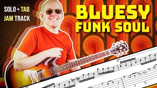 Video thumbnail of "Bluesy Funk Soul Guitar Instrumental and Solo (+TAB)"