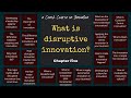 What is disruptive innovation | Innovation Crash course part 5