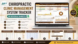 Chiropractic Clinic Management System Tracker in Google Sheets