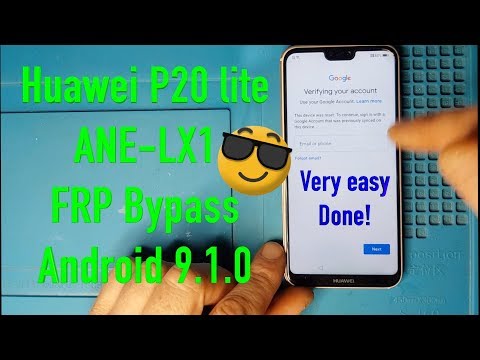 Huawei P20 lite FRP Bypass 9.1.0 (Google account)