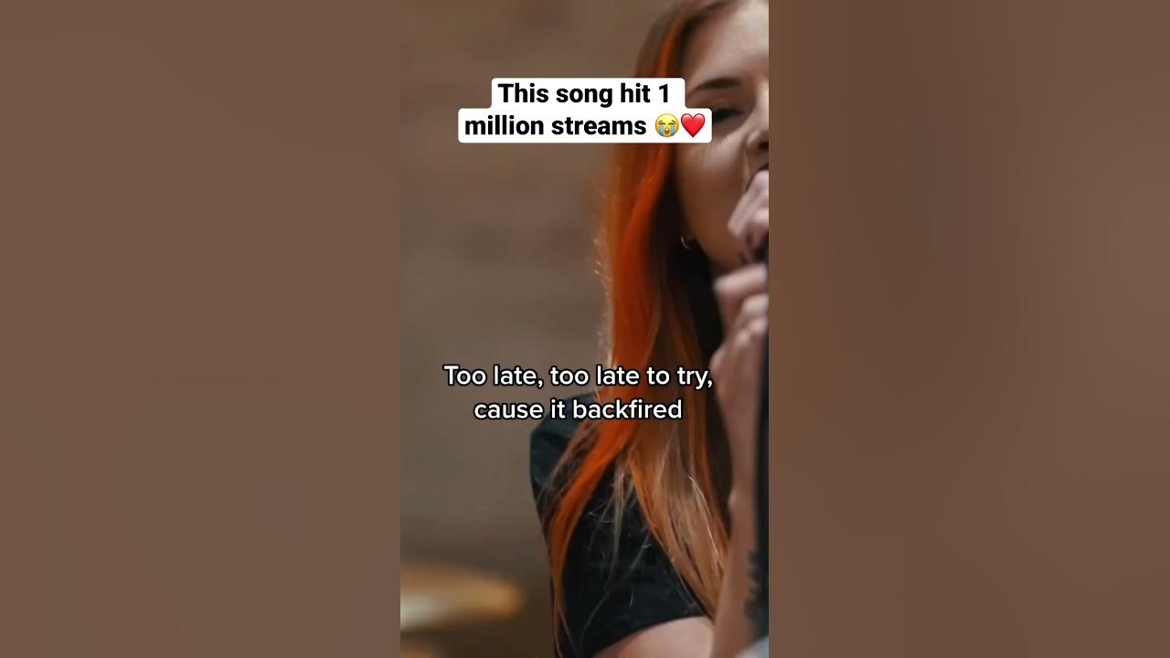 Wow our song “Backfired” with @TaylorAcorn  just hit 1 million streams 😭❤️ #foryou #emotional