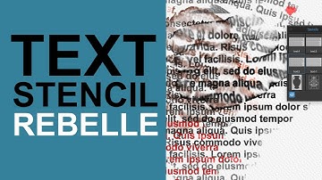 Text Type Stencil Effect In Rebelle 5 | How To Use