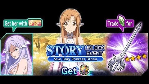 Sword Art Online Memory Defrag - Save Fairy Princess Titania Event Full Story