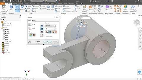 Autodesk inventor Tutorial for beginners Exercise 2