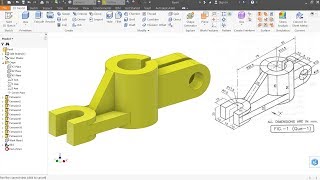 Autodesk inventor Tutorial for beginners Exercise 2