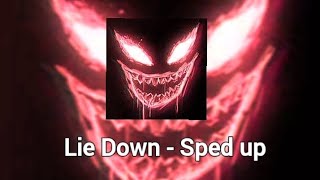 Nueki - Lie Down(sped up!)#song #phonk #fypシ #lyricsart