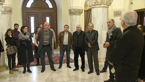 Վեհարանի նորոգյալ շենքում Ամենայն հայոց հայրապետը հյուրընկալեց մի խումբ ճարտարապետների