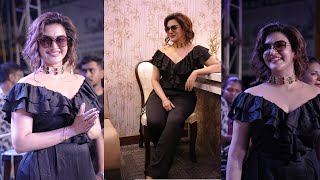 Honeyrose Latest Inauguration Ceremony Black Cat Dress Uhd Video Achayans D Inauguration