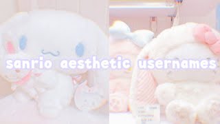 sanrio aesthetic usernames! ♡