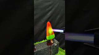 BURNING AN ICE CREAM WITH A FIRE GUN 🔥 #asmr #fire #viral #shorts