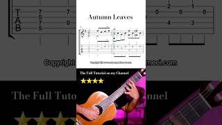 How To Play Autumn Leaves #classicalguitar #fingerstyle