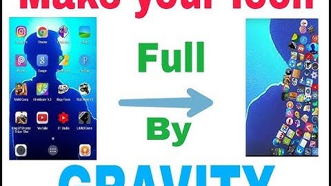 Make your icon fall by Gravity