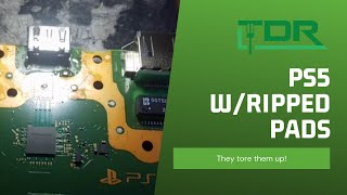 They are already ripping the PS5 apart.. torn pads, running a trace!