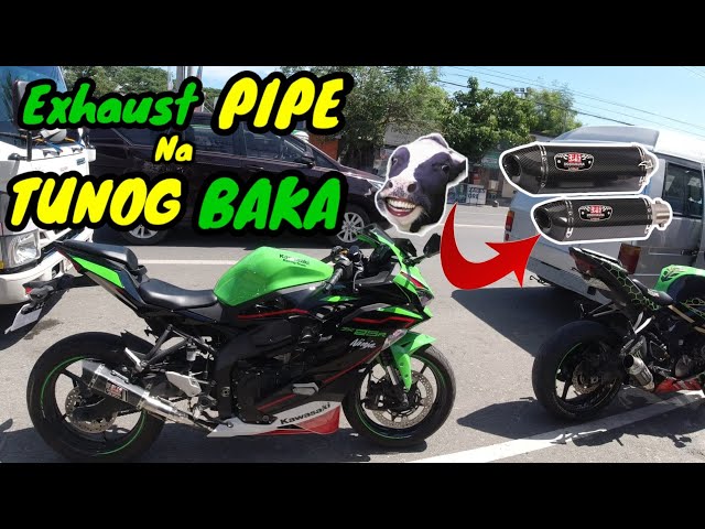 Exhaust Pipe Na Tunog Baka | Zx25r | Sound check | Yoshimura Exhaust Pipe | Moto yorzky class=