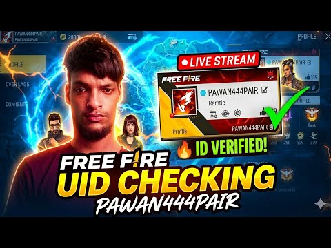 🔴 LIVE UID CHECKING FREE FIRE