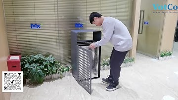 THÙNG RÁC THÉP SƠN TĨNH ĐIỆN PHÂN LOẠI - Giải Pháp Cho Tòa Nhà, Siêu Thị | VotCo