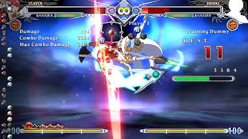 BBCF2 Practical Combos #7: The Anti Anti Air Izayoi 3/4 Stock
