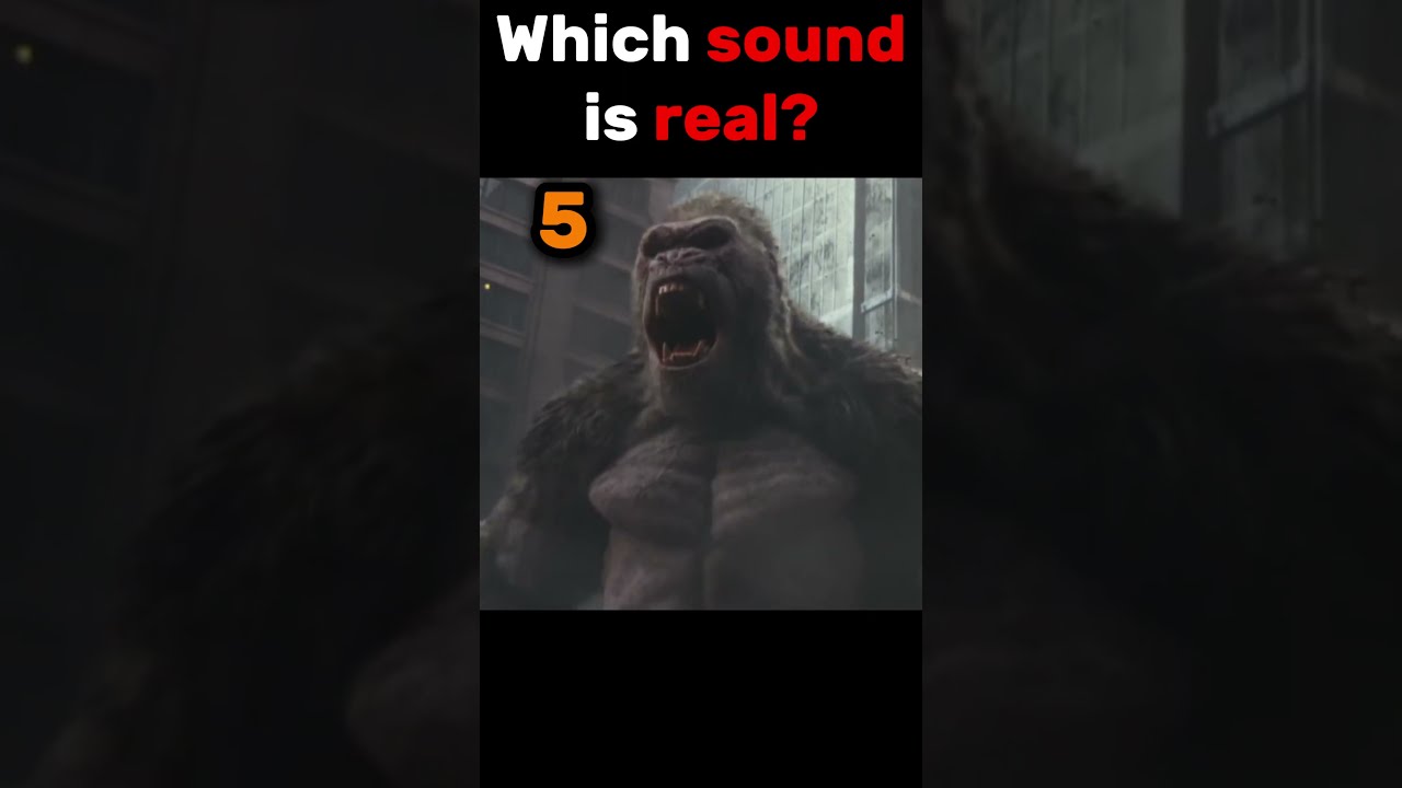Which Rampage Lizzie Sound is Real? #shorts #movie #memes #rampage #dwaynejohnson