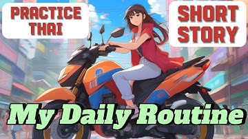 Thai Listening & Reading Practice – Short Story ‘My Daily Routine’ | Learn Thai for Beginners 🇹🇭