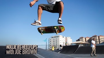 How to Nollie Backside 180 Heelflip with Joe Brown